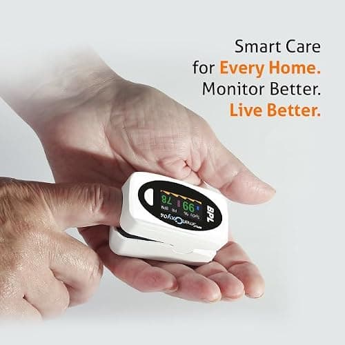 BPL Medical Technologies Smart Oxy 04 Tip Pulse Oximeter |High Accuracy|SPO2|Perfusion Index|OLED Display|Heart Rate - White 5