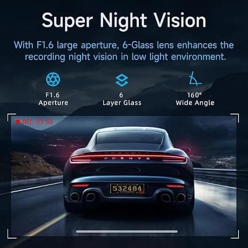 HAYDEN X1 Car Dash Camera 4K QHD 1440p Metal Body Car Dash Cam Front | 4MP, 170° Wide Angle, Night Vision, WiFi, G-Sensor | Supports up to 1TB SD Card (Card Not Included) 5