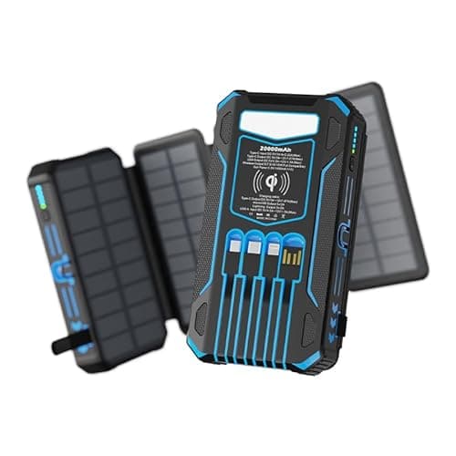 ShopCentre Solar Outdoor Power Bank for All Smartphones (20000mAH with Foldable Panel)