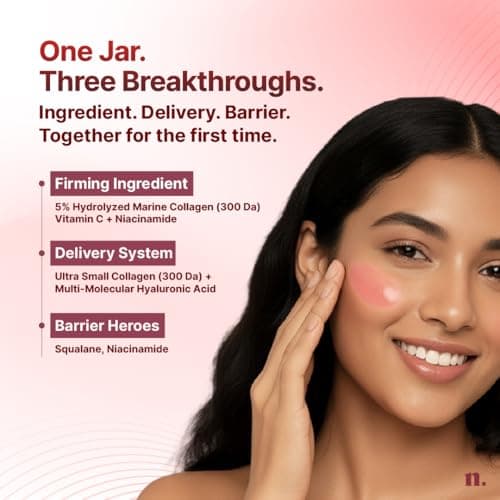 Numour Collagen Bombshell 30g | India’s 1st Korean Hydrolyzed Collagen Jelly | With Hyaluronic, Niacinamide & Vitamin C | For Sagging, Fine lines & Dullness | Anti-Aging Moisturizer for All Skin Types 5