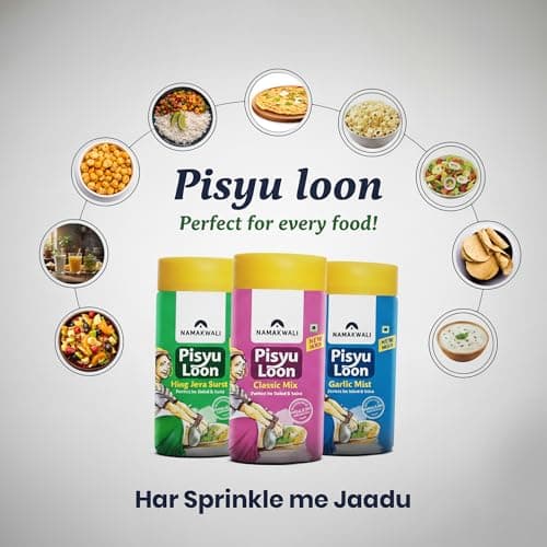Namakwali Flavoured Pahadi Salt Seasoning Mix (Garlic, Mix, Hing Jeera) | Sprinkler, Marinade Mix | Perfect for Salad, Fruits, Curd, Fries, Sweet Corn, Makhana, Papad, Sandwich, Buttermilk, Noodles Pa 3