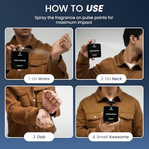 KENAZ Gentleman Perfume 100ml Parfum, Dubai viral perfume | Green, Citrus & Woody Notes | Perfume for Men | 20% Fragrance Oil | Long Lasting Perfume for Men | Luxury Mens Fragrance | IFRA-Certified 5