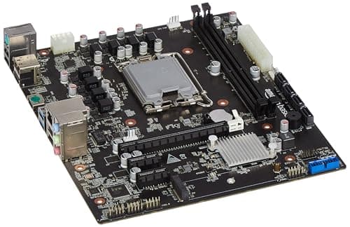 Amazon Basics Desktop Motherboard H610 | Intel LGA 1700 Socket | Supports 12th/13th/14th Gen Intel Core Series Processors | DDR4 Compatible | Supports DDR4 3200MHZ | 3-Years Warranty (First in India) 2
