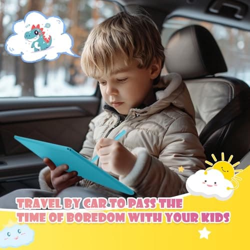 EooCoo Drawing Board, 10 Inch LCD Writing Tablet, Electronic Drawing Tablet, 2 Year Old Boy Birthday Gift, Kids Toys, Drawing Pad Toys for Girls, Educational Toys for Ages 3-6, Travel Games 2