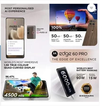 Motorola Edge 60 Pro (Pantone Walnut, 256 GB) (8 GB RAM) 4