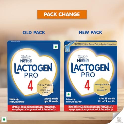 Lactogen Pro 4, Follow-Up Formula With Iron, Whey Protein And Vitamins, After 18 Months Up To 24 Months, Bag-In-Box Pack, 400g. 2