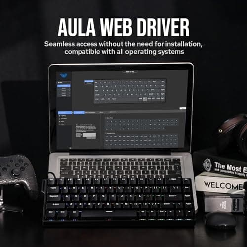 EPOMAKER Aula WIN68 HE 65% Wired Magnetic Keyboard with Adjustable Actuation, Hall Effect Keyboard with 0.3 ms Latency, 8000 Hz Polling Rate, Hot-Swap, for Win/Mac (Black) 5