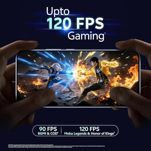 vivo T5 Pro 5G (Glacier Blue, 8GB RAM, 256GB Storage) | Snapdragon 7s Gen 4 Processor | 50MP AI Dual Camera | 6.83" AMOLED 144Hz Display | 9020mAh Battery with 90W Fast Charging 5
