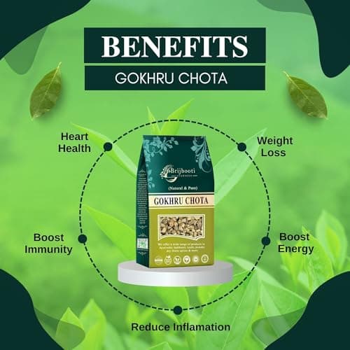 Brijbooti Gokhru Chota 400 gram - Tribulus Terrestris Seeds - Small Caltrops - Pure & Natural 3