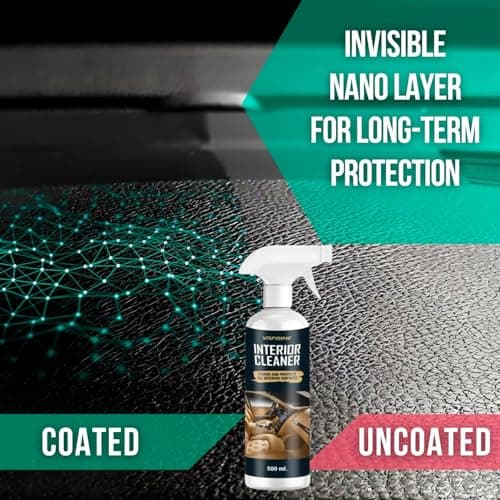 VRPRIME Car Interior Cleaner | Car Dashboard, Seat, Door | Leather, Plastic and Fabrics | Removes Tough Stains and Dirt with Microfiber Cloth (500ML) (Pack of 1) 3