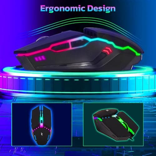 Ant G20 Gaming Mouse, Wired Mouse with RGB Backlit and Adjustable DPI, Ergonomic Office Laptop Mouse, Computer Gamer Mouse with 7 Responsive Buttons for Windows/Mac/Linux/Chrome 4