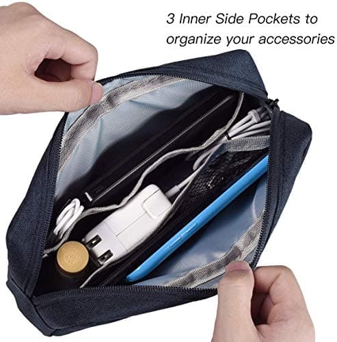 Dynotrek Grade 14 inch Laptop Sleeve Bag, with Charger Pouch Computer Cover Accessories, Portable Laptop Case Compatible for MacBook Air/Pro, Dell, HP, Acer, Asus, Lenovo -Denim Blue 5