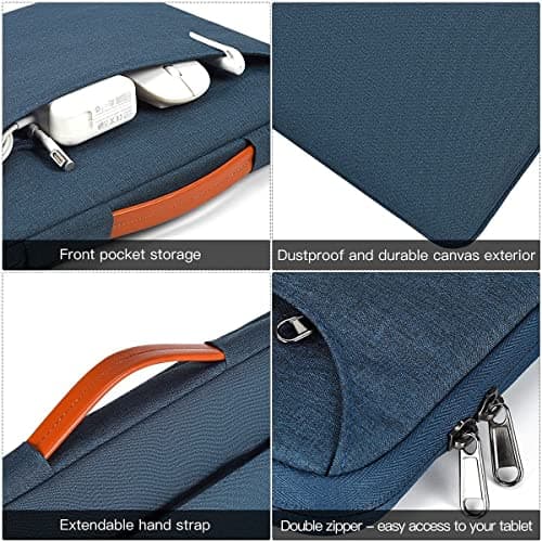 Dynotrek Marter 14 inch Laptop Sleeve Bag, with Charger Pouch Computer Cover Accessories Pocket, Portable Laptop Case Compatible for MacBook Air/Pro, Dell, HP, Acer, Asus, Lenovo -Denim Blue 3