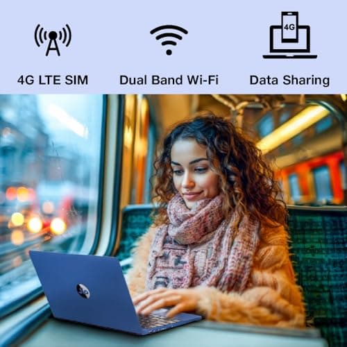 JioBook 11 with Lifetime Office | Android 4G Laptop Mediatek 8788 (JioOS) | Octa-core | 4GB RAM | 64 eMMC Storage | Thin and Light Laptop (11.6 inch, 990 Grams) | Dual Band WiFi + SIM | Blue 3