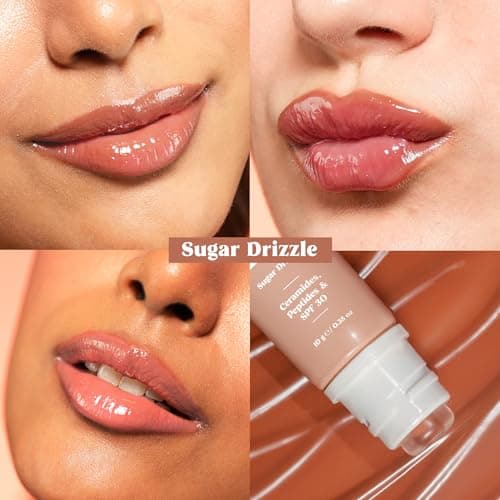 RENEE Juicy Fix Tinted Lip Balm- Sugar Drizzle | Shiny, Glossy Finish | Protects Lips With SPF 30 | Repairs & Nourishes Dry, Flaky Lips | With Peptides, Ceramides & Hyaluronic Acid | 10 g 4
