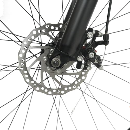 ROADGIANT Squad BlackGold 27.5T | MTB | Steel Bicycle | Dual Disc Brakes | Single Speed | Front Suspension | Unisex|for All-Terrain Riding (Z Black) 5