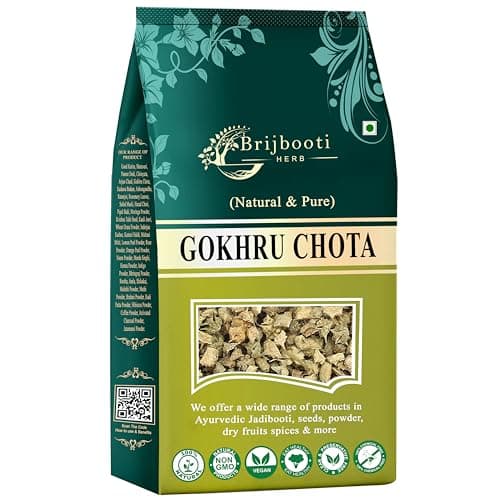 Brijbooti Gokhru Chota 400 gram - Tribulus Terrestris Seeds - Small Caltrops - Pure & Natural
