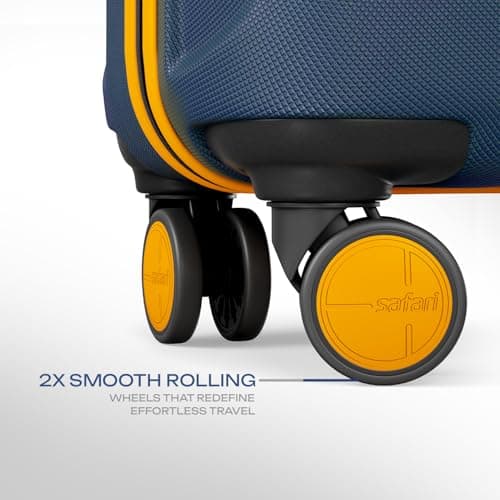 Safari Medium Thorium Neo 8 Wheels 66 Cm Check-in Trolley Bag Hard Case Polycarbonate 360 Degree Wheeling System Luggage, Trolley Bags for Travel, Suitcase for Travel, Graphite Blue 3