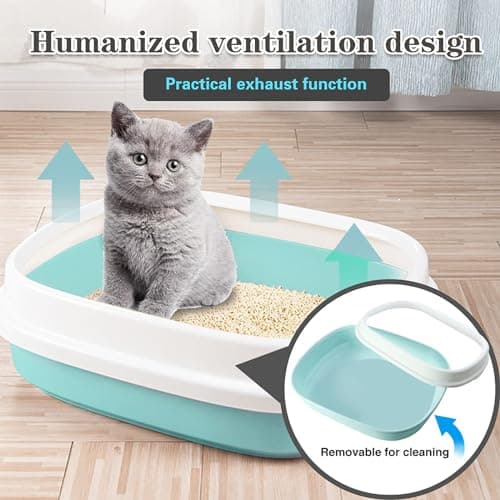 Emily Pets Cat Litter Tray Box with Free Scooper for Cat, Kitten & Bunnies (Color May Vary) 5
