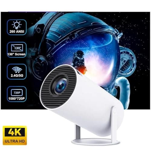 TMY Mini Projector for Phone, Portable Small 1080P Full HD Supported for iOS/Android/Laptop, VideoProjector Y3 Compatible with Fire Stick, HDMI, USB, PS5, Xbox (HY300 Projector) 2