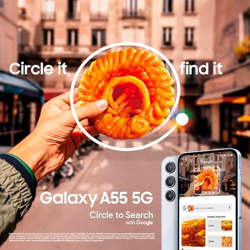 Samsung Galaxy A55 5G (Awesome Navy, 8GB RAM, 256GB Storage) | AI Mobile | 50MP Main Camera (OIS) | Super HDR Video| Nightography | IP67 | Gorilla Glass Victus+ | sAMOLED | Gaming Smartphone 3