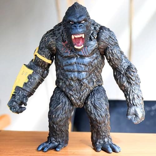 FUNFOB Gorilla King Kong Action Figure Height -17cm Collectible PVC Multicolour | Kong Yellow with Band
