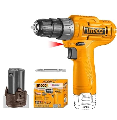 INGCO 12V Cordless Drill, Cordless Drilling Machine With 1.5 Battery And Drill Bit, 20Nm,0.8-10Mm,15+1 Torque - Multicolor 2
