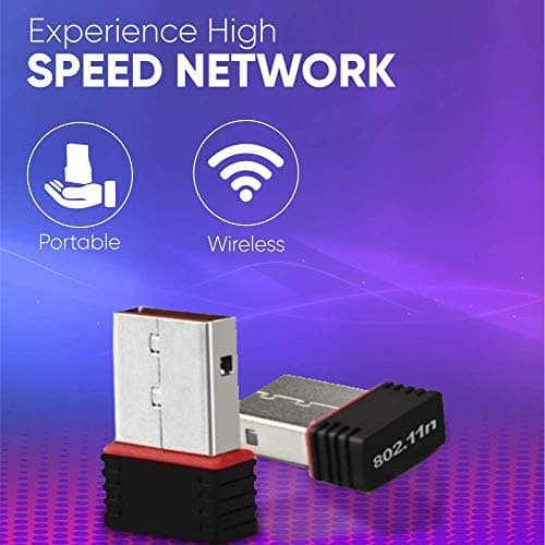 BigPlayer Mini Wireless USB Network Adapter 500Mbps Compact Internet Interface Dongle with WPS Support for Laptop Desktop Computer Black 2