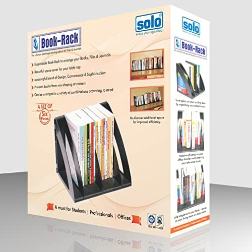 Solo Desk Organizer – 6-Section Adjustable Desktop File & Magazine Rack, Sleek & Functional Design for Office and Home, Ideal for Magazines, Books, and Papers 4