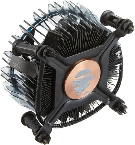 NEXSA 12V 4-Pin CPU Cooler Fan with Copper Aluminum Heatsink for LGA1700 Socket, Compatible with Intel 12th Gen Processors, High Airflow Low Noise Processor Cooling Fan for Desktop PC – Black 2