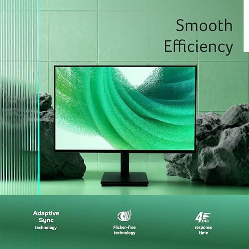 acer Vero V247Y G 23.8 Inch Full HD IPS Monitor I 120Hz Refresh, AdaptiveSync I 99% sRGB, 1500:1 Contrast I 2x2W Speakers I HDMI +VGA I ZeroFrame I VisionCare 2.0 I VESA I Energy Star I Black 3