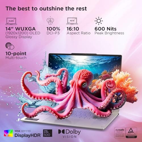 Lenovo Yoga 7 2-in-1 AMD Ryzen AI 7 350 (32GB RAM/1TB SSD/14 (35.5cm)/WUXGA OLED/50 Tops NPU/Copilot+ PC/Win 11/Office Home 2024+ Lenovo AI Now/Yoga Pen/Seashell/1.4Kg), 83JR009EIN Convertible Laptop 3