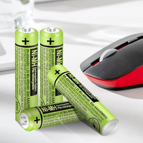 6 Pack BK-40AAABU Ni-MH AAA 1.2V 400mAh Rechargeable Batteries for Cordless Phones, Remotes & Electronics 2