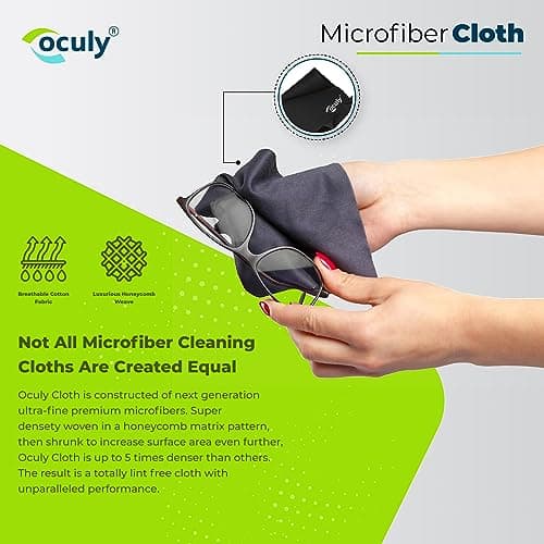 OCULY 100ml (Pack of 2) Spectacle Lens Cleaner with Japanese Microfiber Cloth & Mini Screwdriver,Liquid Cleaning Kit for Blue Filter antiglare Glasses, Goggles, Laptop Screen 5