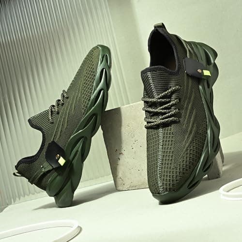 Cruiser Sneaker for Men | Lightweight & Stylish | Breathable Mesh Lace-Up Shoes | Casual Wear, Gym, & Street Style 2644-4 4