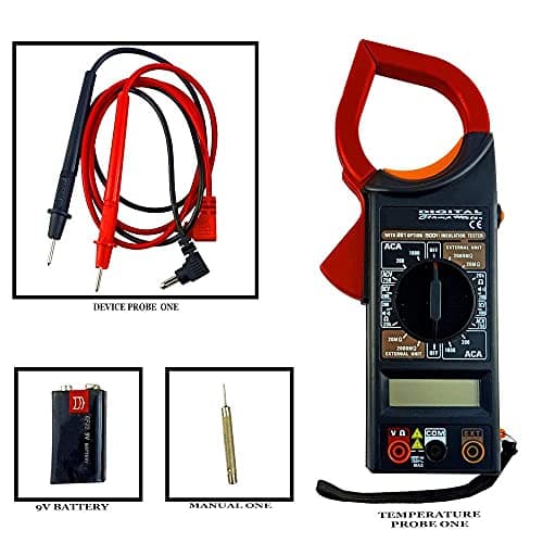 DIY DIYC-11598 Crafts DT-266 Ac Dc Digital Clamp Multimeter Auto Ranging Amp Current Voltage Measurement Device, Ammeter Tong Tester Industrial & Scientific Dno# 18 (Pack of 4 Pcs, DIY Crafts) 2