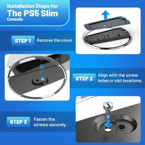OIVO INDIA Vertical High Stability Non-Slip Base Perfect Stand for PS5 Slim/Fat Console, Improved Heat Dissipation Gaming Accessories for PlayStation 5 Support All Model (PS5 Stand All Model) 2