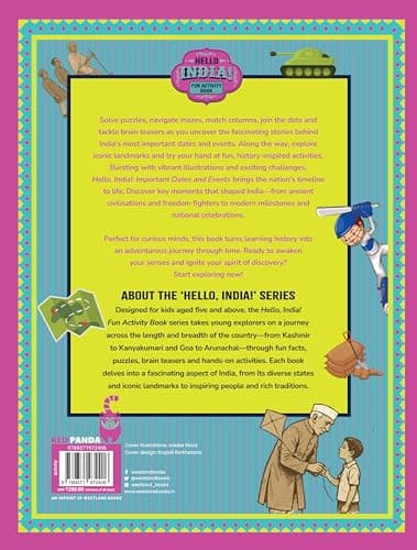 Hello India! Fun India Activity Book: Important Dates and Events 2