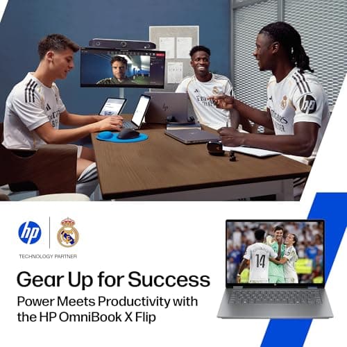 HP OmniBook X Flip OLED (Previously Envy) Intel Core Ultra 5 226V, 40 Tops(16GB LPDDR5X,512GB SSD) 3K, Touch, 120hz,14''/35.6cm, Win11, Office24, Meteor Silver,1.38kg, fm0058TU,Pen, Next Gen AI Laptop 5