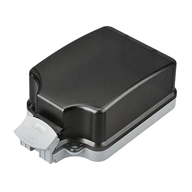 2x Outdoor Outlet Cover Waterproof Power Socket Box for Garden Patio Kitchen For Recessed Socket Black Transparent|Home & Garden | Home Improvement | Electrical & Solar | Switch Plates