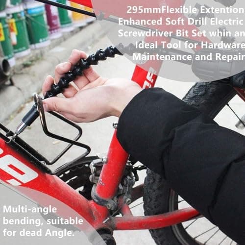 Inditrust Screwdriver flexible shaft bit set extension size-1/4inch Screwdriver Bit Set of (21pcs) 5