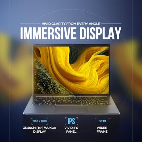 acer AspireGo14, Intel Core Ultra5 125H AI Processor,Office 2024 + M365 Basic, 16 GB RAM, 512 GB SSD, WUXGA IPS, 14.0"/35.56 cm, Win 11 Home, Steel Gray, 1.5 kg, AG14-71M, Backlit KB, Premium Laptop 5