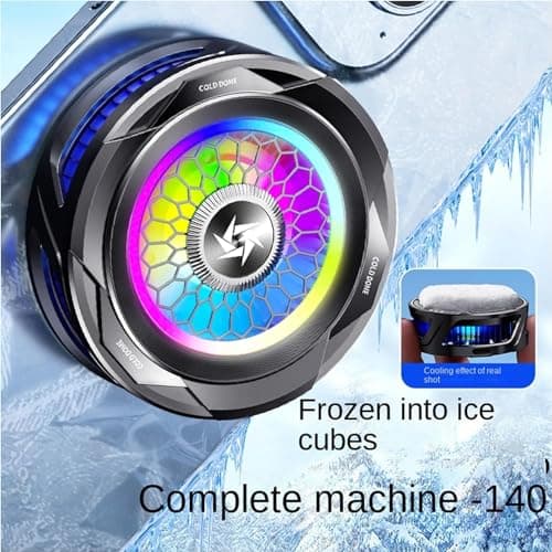 Styleoxx SL-25 Magnetic Mobile Cooler, Semiconductor Technology Phone Cooler RGB Lights, Instant Gaming Semiconductor Cooling for Android/Tablet/Pad 3