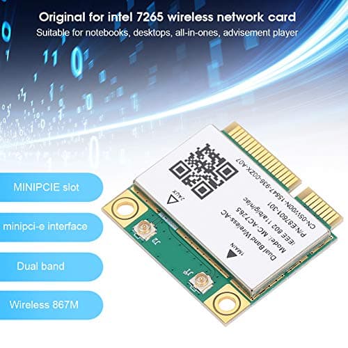 PCIe Network Card, 2.4G Dual Frequency Band(5G) WiFi Card, Universal Bluetooth 4.2 Wireless Network Adapter, for Mini PCIE Half Height Card Slots, Computer, Desktop 3