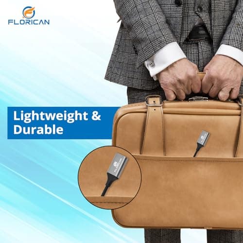 FLORICAN USB Type C to USB 3.0 OTG Cable/Adapter/Connector, Fast Charging/Data Transfer, Speed Upto 4.8 GBPS, Compatible with MacBook Air/Pro, 11/12.9 iPad Pro, 10.9 iPad Air 4, Android Phones 5