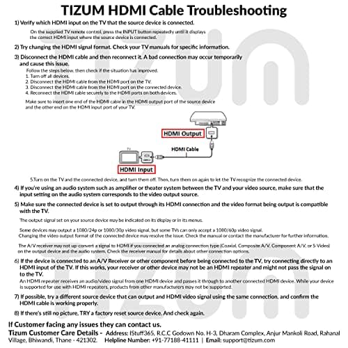 TIZUM “Ultra” Gold Plated High Speed 4K HDMI to HDMI Cable/HDMI 2.0 Cord 18Gbps, Compatible with 3D,HD Audio & Video 2160p - For Laptop,Projector,TV,Xbox 360,PS5,PS4,Blu-Ray, Camera (3 M/10 Ft) 2