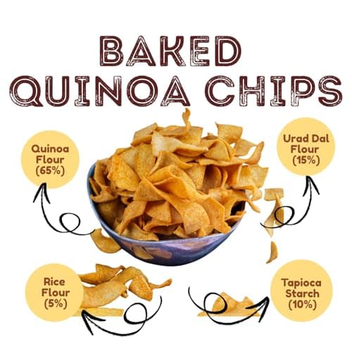 Nutrispoon Quinoa Chips Baked Supergrain Superfood Masala Flavour - Palm Oil Free | Flavored Chips | High Protein, Healthy, Gluten-Free | Crunchy Snacks - 40 Gram 3