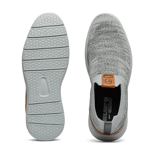 Campus Men's Chalk L.Gry/D.Gry Sneakers - 8UK/India 1 Pair 5
