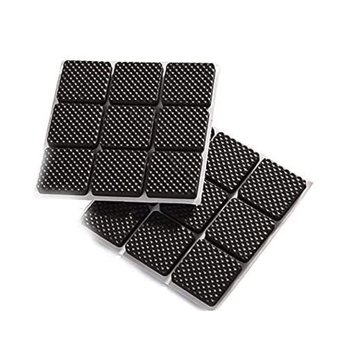VOLO Rubber Felt Square Non Slip Floor Protector Furniture Sofa Chair Balance Pad Noise Insulation Pad Floor Bumper - Black