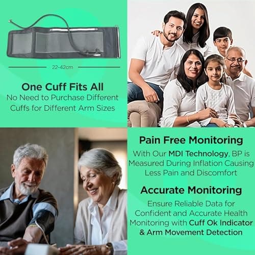 Dr Trust (USA) Fully Automatic Comfort Digital Blood Pressure BP Monitor Machine with Mdi Technology (Black)-115 3